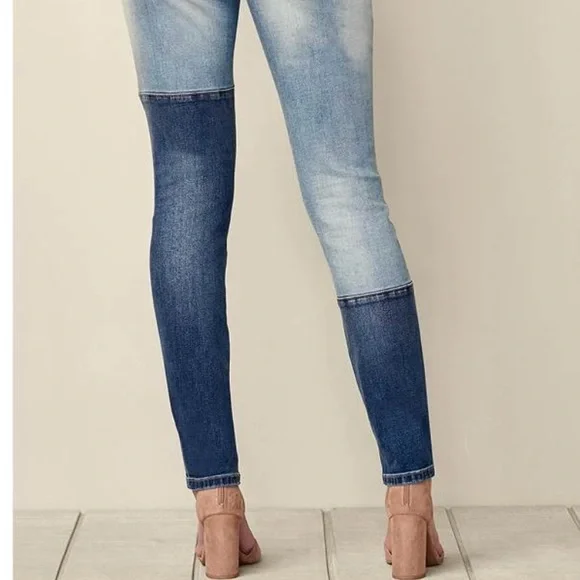 Distressed Patchwork Jeans - Picture 3 of 8